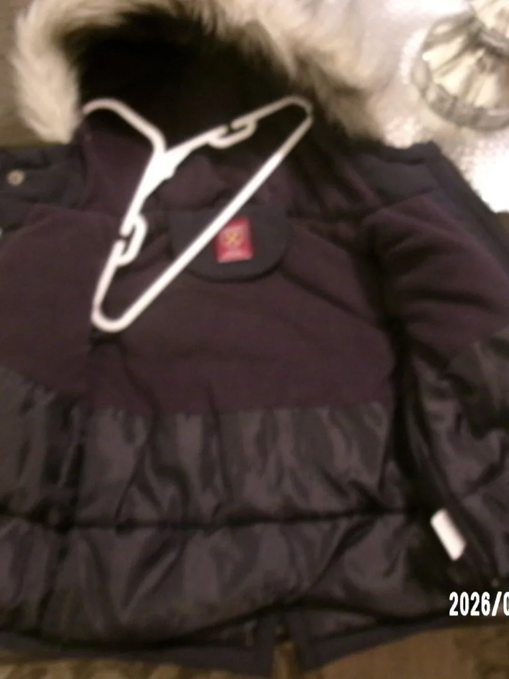 West Ham United FC Boys Thick Jacket Hooded Winter Coat Official Gear Sz 1-2 Yr